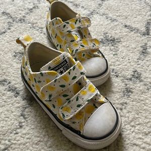 Lemon pattern converse sneakers